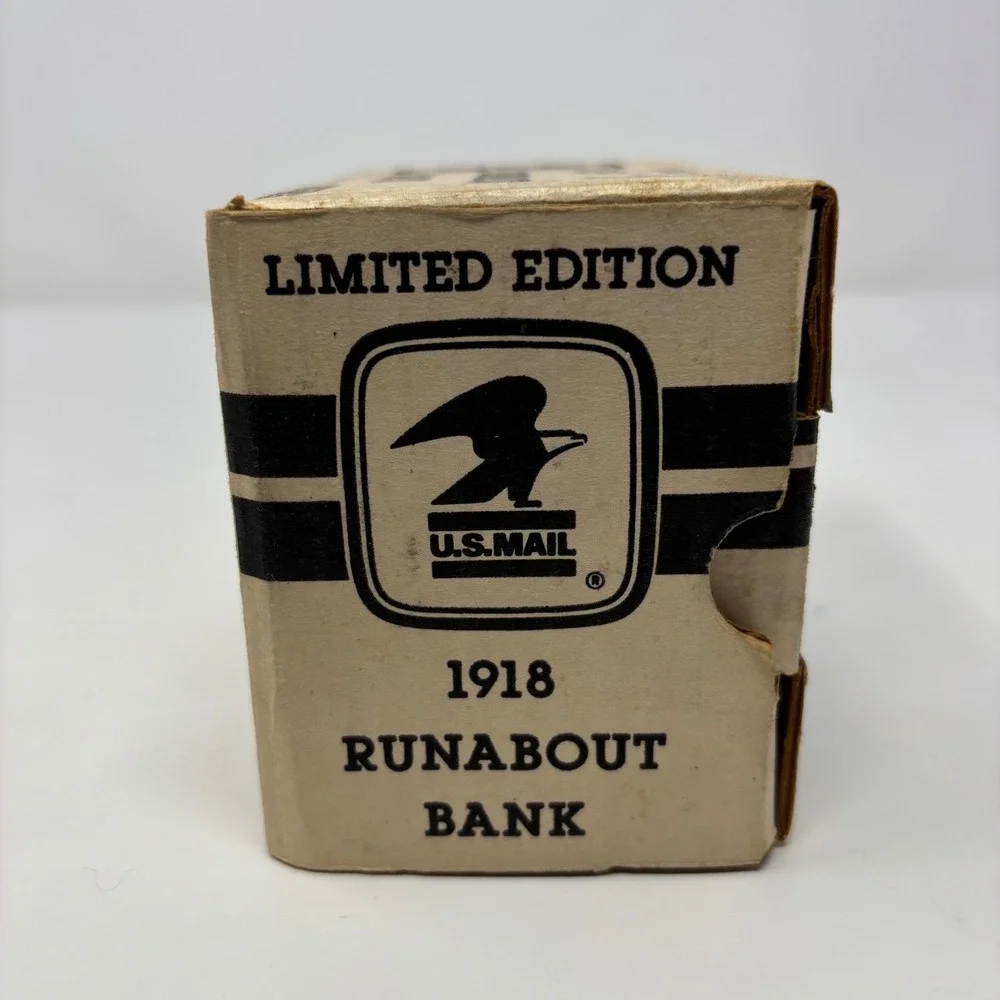 Limited Edition 1918 Ford Model T Runabout US Mail 1:25 Diecast ERTL Coin Bank